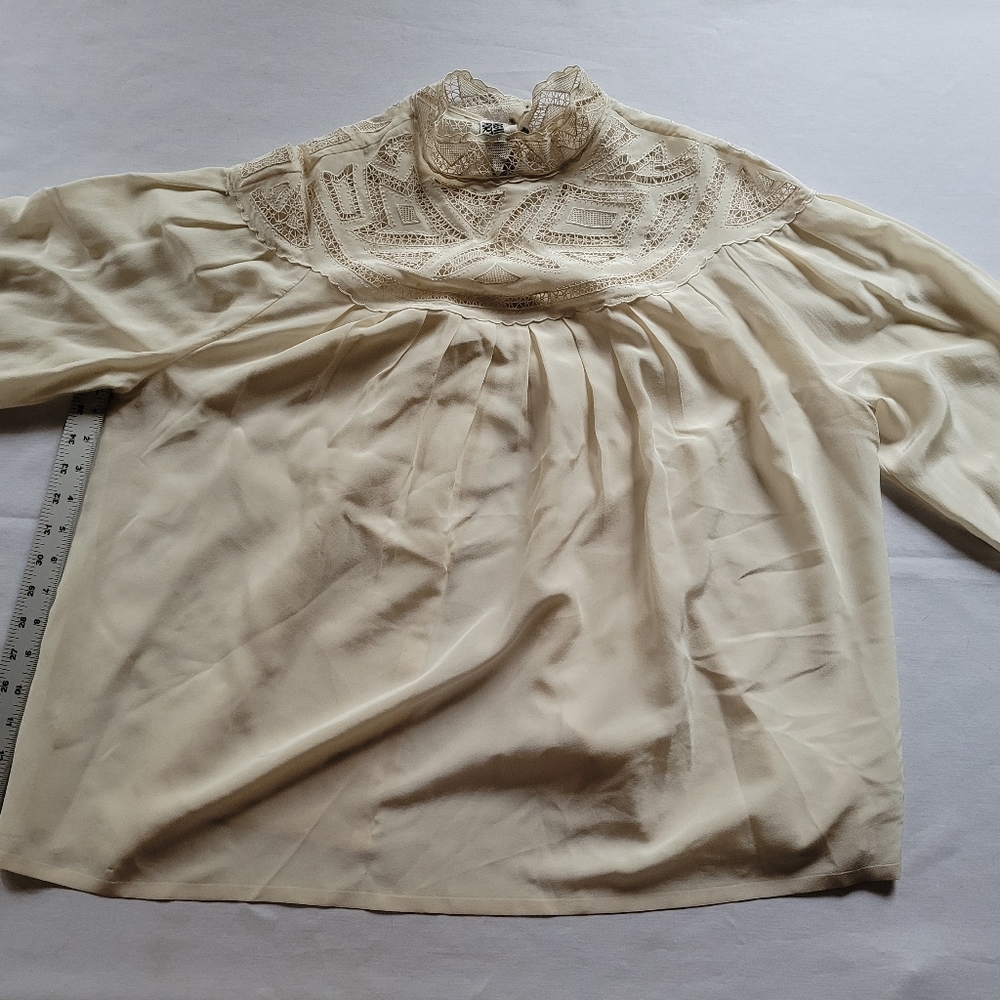 Elegant Cream Lace Blouse